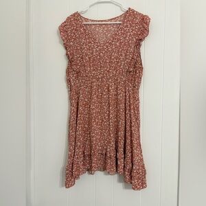 SHEIN Pink Floral Dress